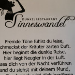 Dunkelrestaurant Sinneswandel