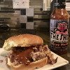 Bbq-Rippensandwich
