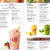 Orange C-Booster, Acai Super-Antioxidant, Protein Berry Workout, Strawberry Blueberry Banana, Peach Mango, Kale-Ribbean Breeze, Carrot Orange Fusion, Pb Chocolate Love Oder Amazing Greens