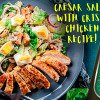 Premium Caesar Salat Mit Knusprigem Hühnchen